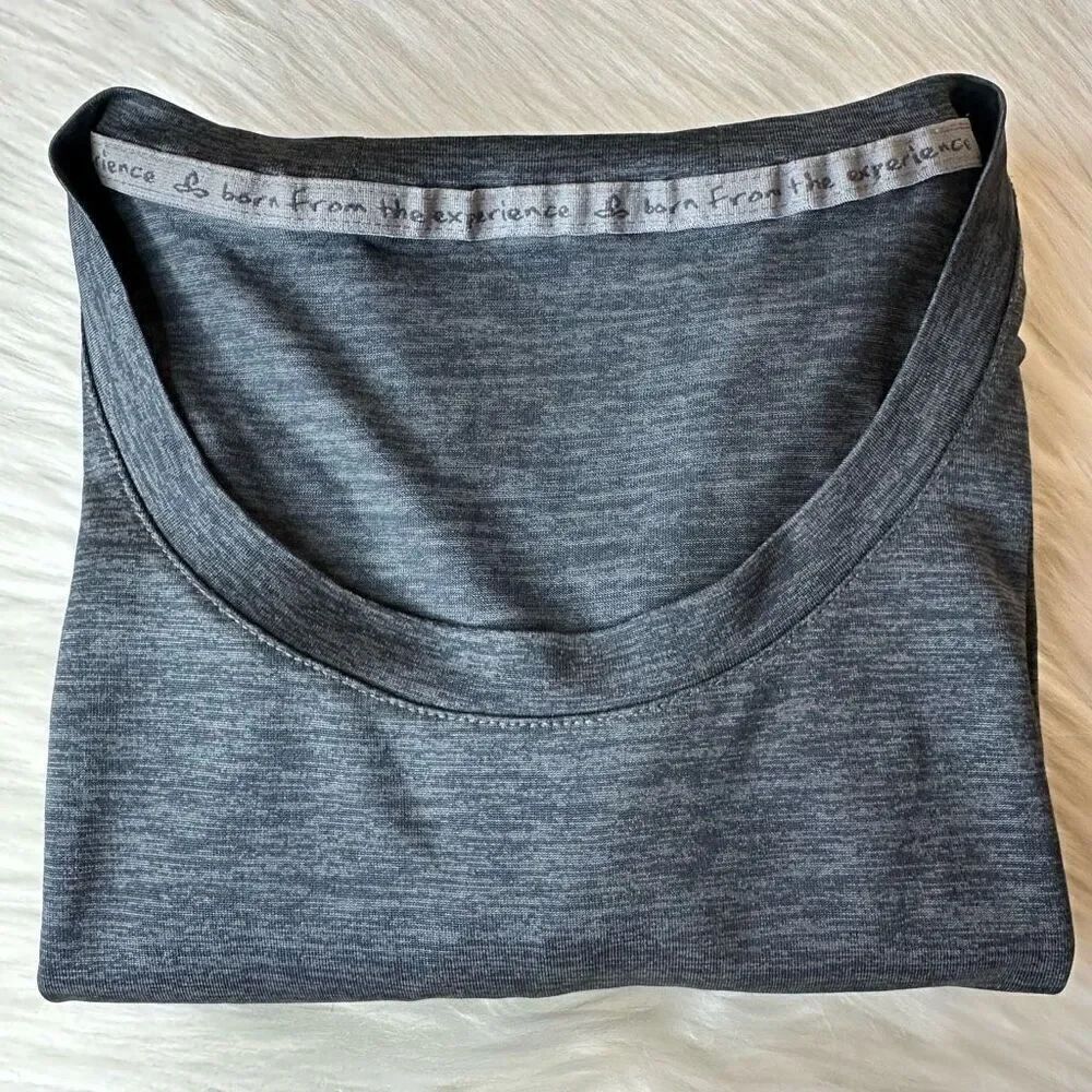 prAna Mens Hardesty Long Sleeve Shirt Dark Gray Size Large